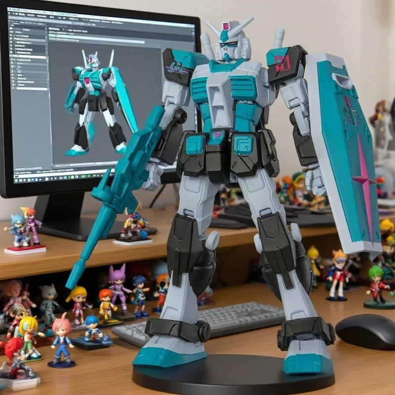 Фото Коллекционная модель-конструктор Bandai PB Limited RG 1144 RX782 Gundam Ver20 Hatsune Miku: Аниме-фигурка робота №1