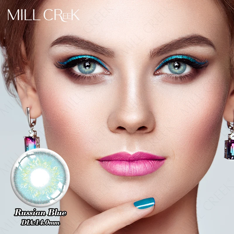 

Цветные контактные линзы для глаз MILL CREEK 2 шт., высококачественные модные цветные линзы для глаз, линзы для красивых зрачков, Быстрая доставка на год