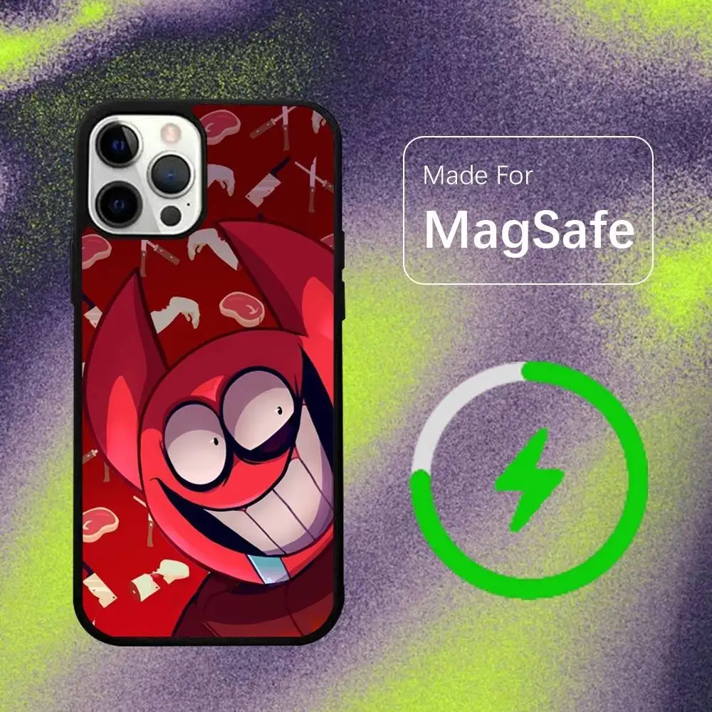 Чехол S-Spooky M-Month для беспроводного зарядного устройства MagSafe для iPhone 15, 16, 17, 13, 14, 11, 12, Pro, Max, Plus, E, Air, Mini, защитный. (art.: 3920dbee67f9b) - 3920dbee67f9b