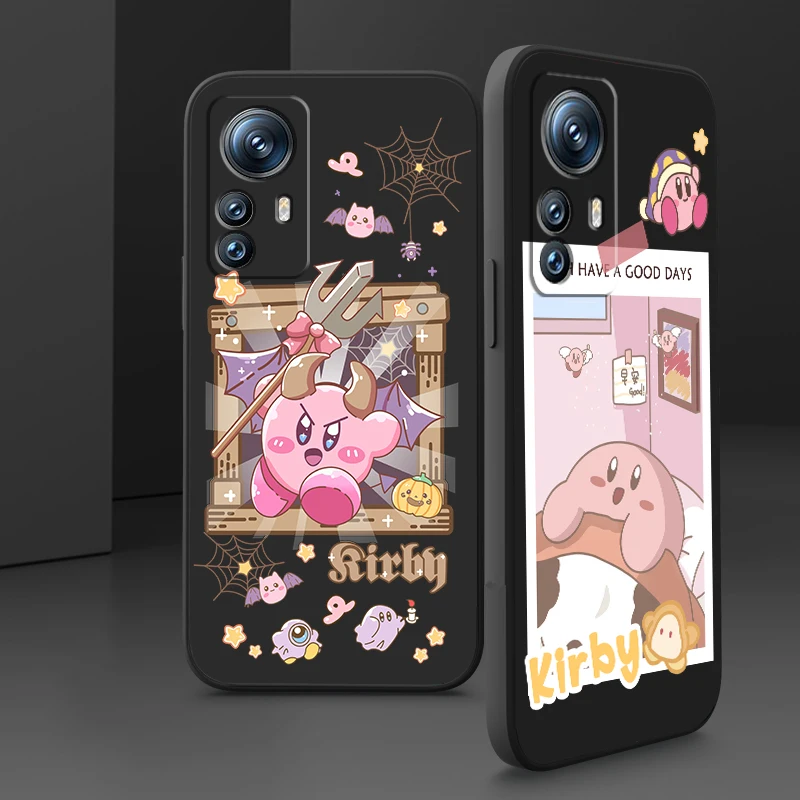 

Phone Case For Xiaomi Mi 12S 12 12X 11i 11T 11 10 10S 10T 9 Pro Lite Ultra 5G TPU Game Cartoon Cute Kriby Art Liquid Rope Cover