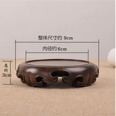 

Деревянная подставка из черного дерева Dis