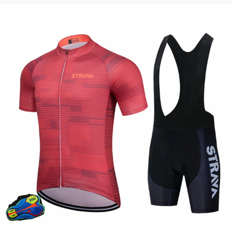 

STRAVA 2022 Mans High Quality Custom Cyclist Team Pro Cycling Jersey Breathable Tenue Cycliste Team Pro Bike Racing Cycling Kit