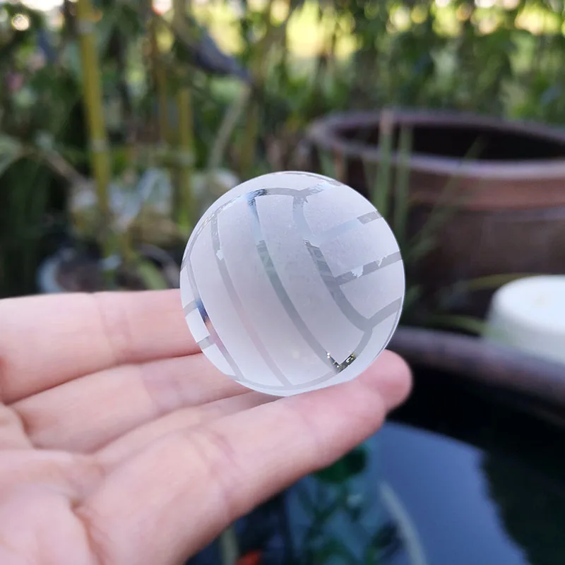 Хрустальный спортивный шар статуэтка стеклянная сфера футбол бейсбол теннис