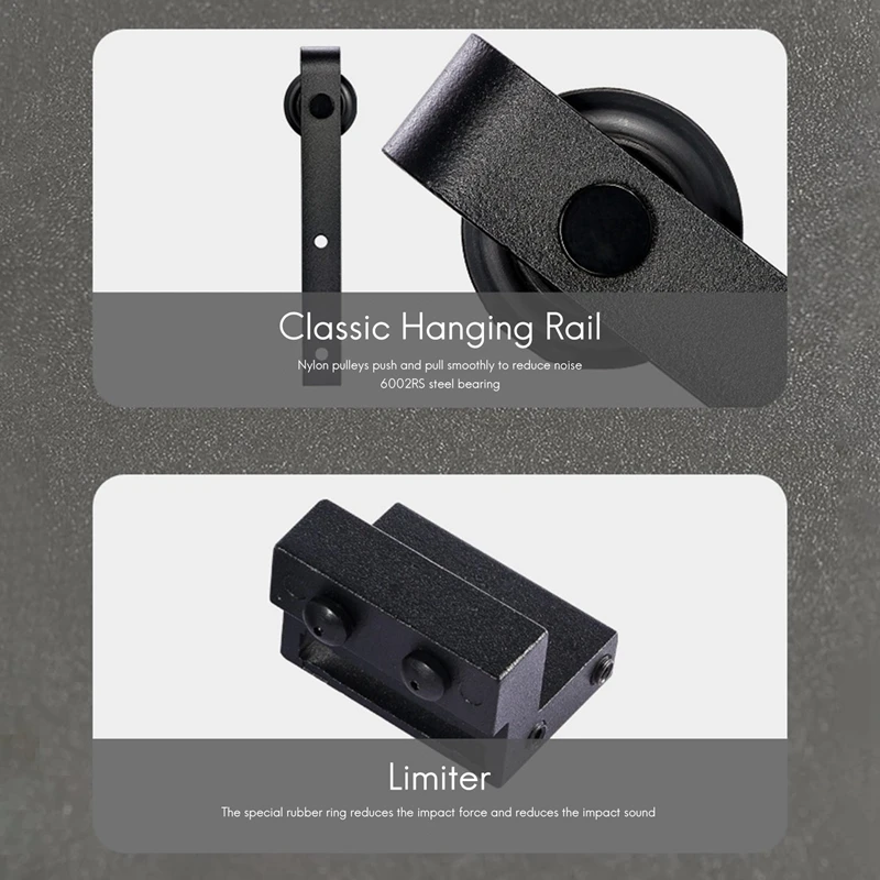 Акция! Подвесная направляющая для двери сарая колесо переключения фурнитура