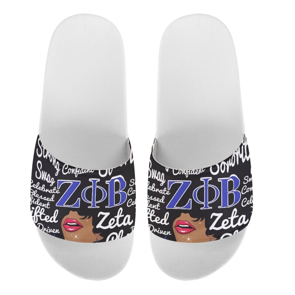 Fashion Zeta Phi Beta Flat Shoe Summer Daily Comfortable House  Flip-flop for Womens Personalized Design Mother's Day Slippers