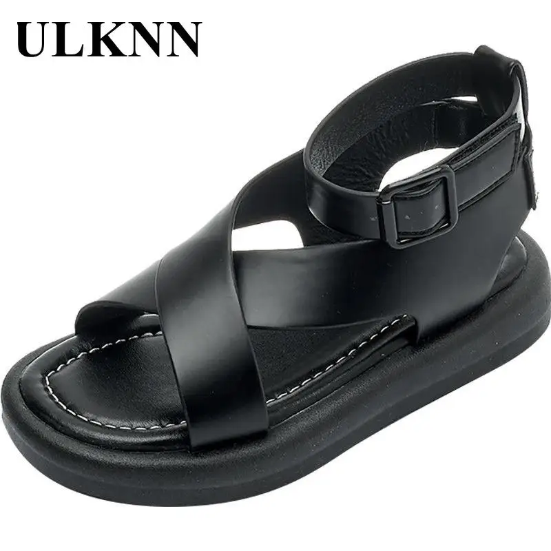 

Детские сандалии на платформе для девочек, обувь принцессы, Детская Массажная Нескользящая пляжная обувь для маленьких девочек, Новинка ле...