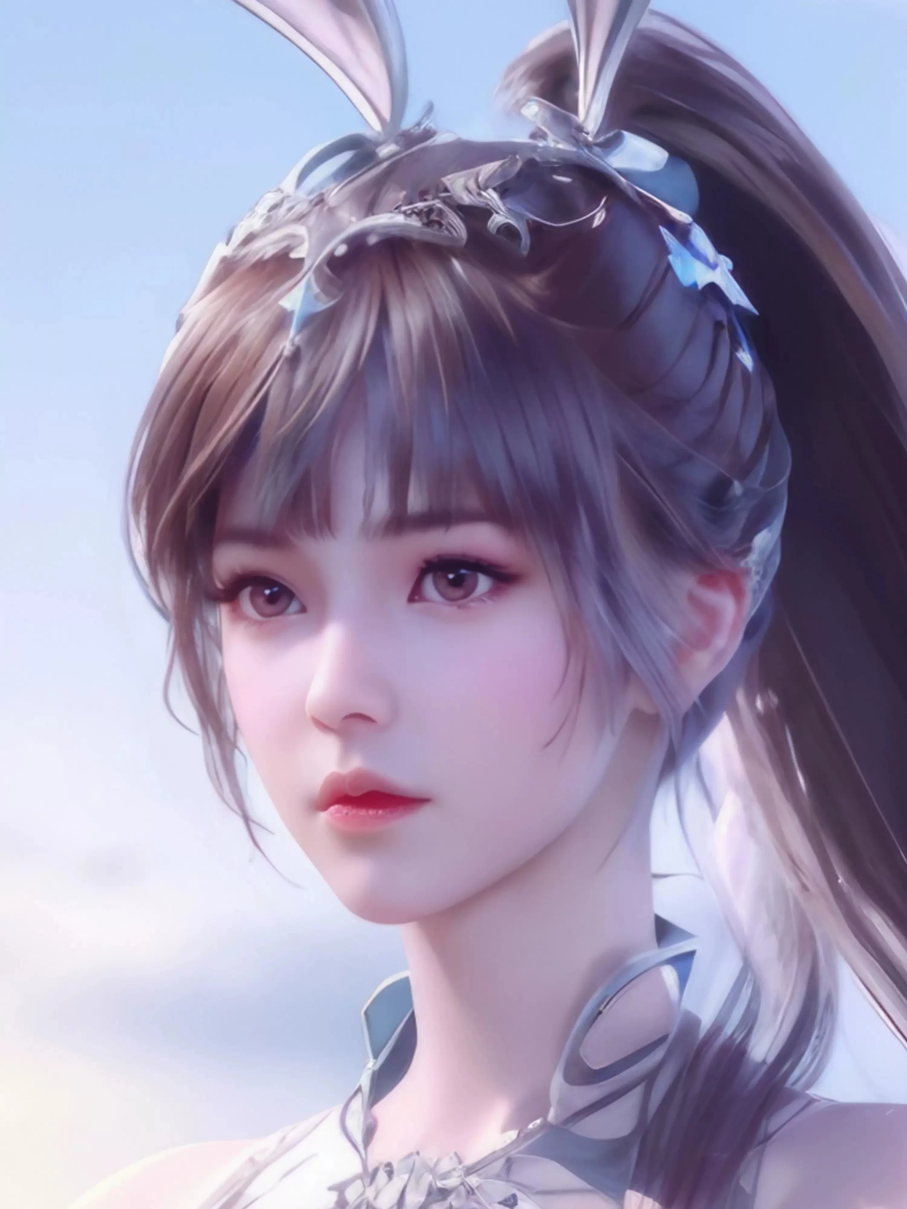 2025 оригинальное аниме в древнем китайском стиле красивый кролик для девочек