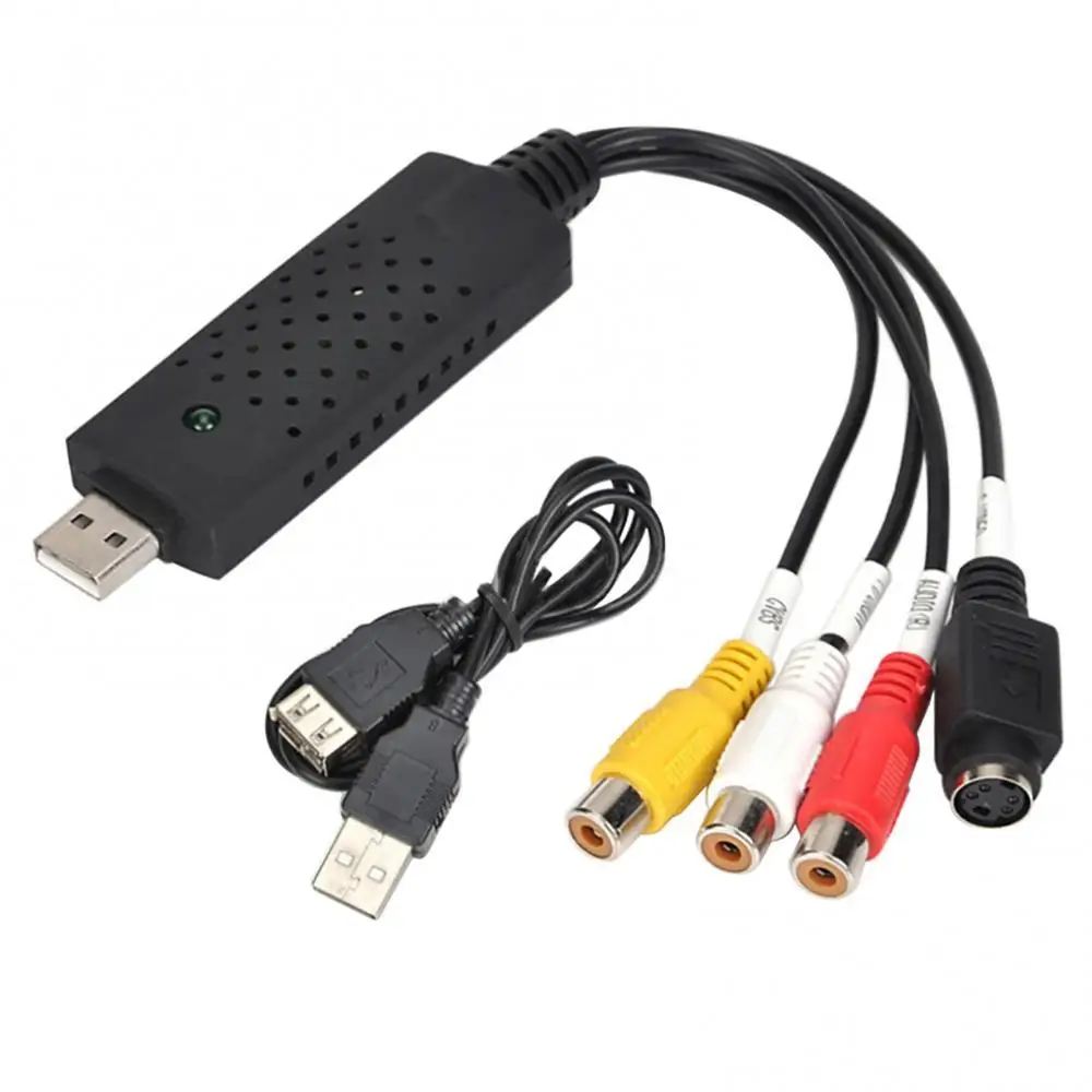 

Capture Card 4 Saluran Video TV Pro USB 2.0 Video 256MB TV DVD VHS Capture Card Audio AV Adapter for Computer