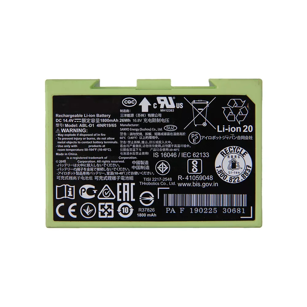 

NEW2023 Original Replacement Battery For iRobot Roomba i8 i7 i7+ e6 e5 i7158 i4 i31502F e6198 +i8550 7550 ABL-D1 ABL-D2 Genuine