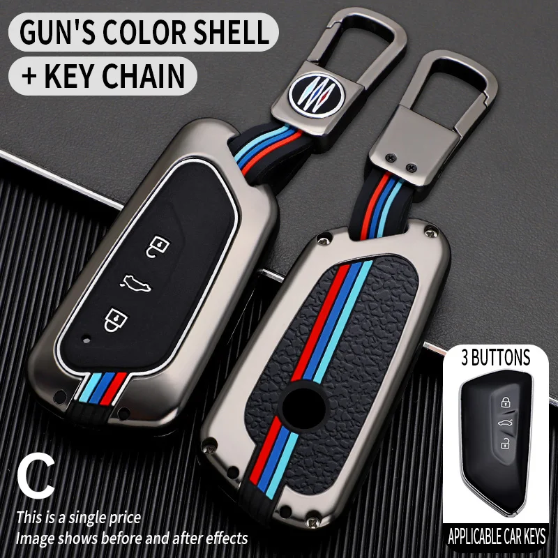 

3 Button Car Key Case Cover For Skoda Superb A7 Fob Remote Key Case Protector Holder Shell Fashion Keychain Auto Accessories