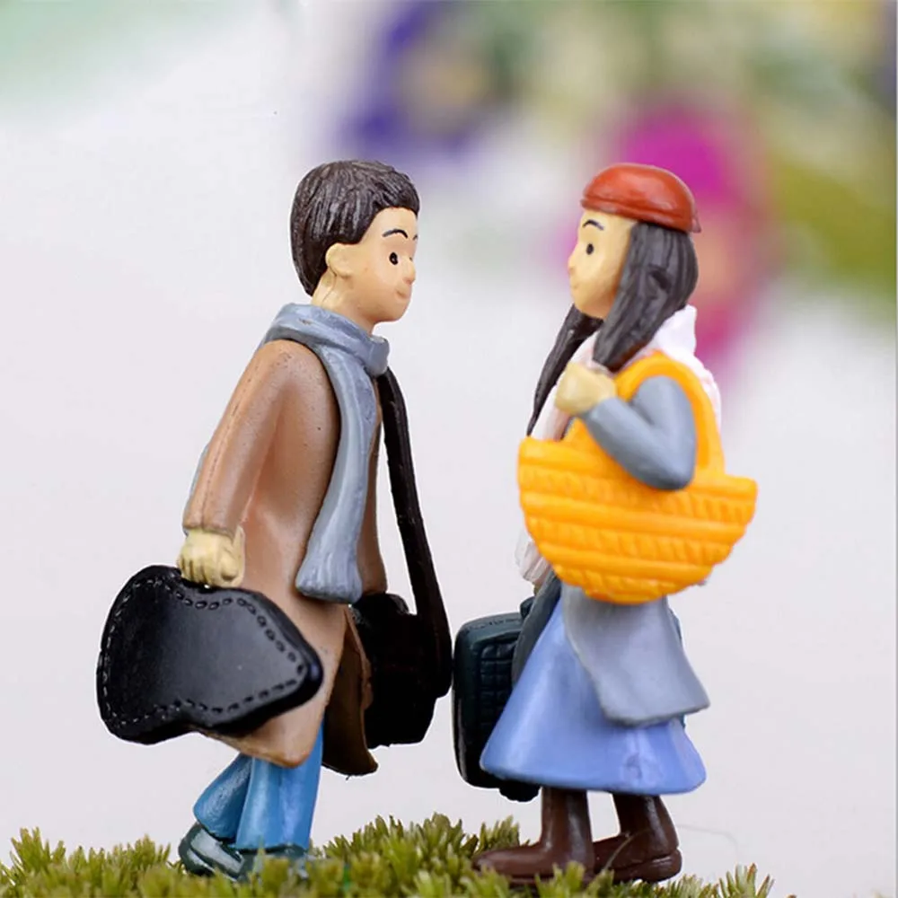 

Mini Couple Hate Each Other Good Guy Girl Man Family Toys Statue Ornament Mini Valentine's Day Gift Home Garden Decoration
