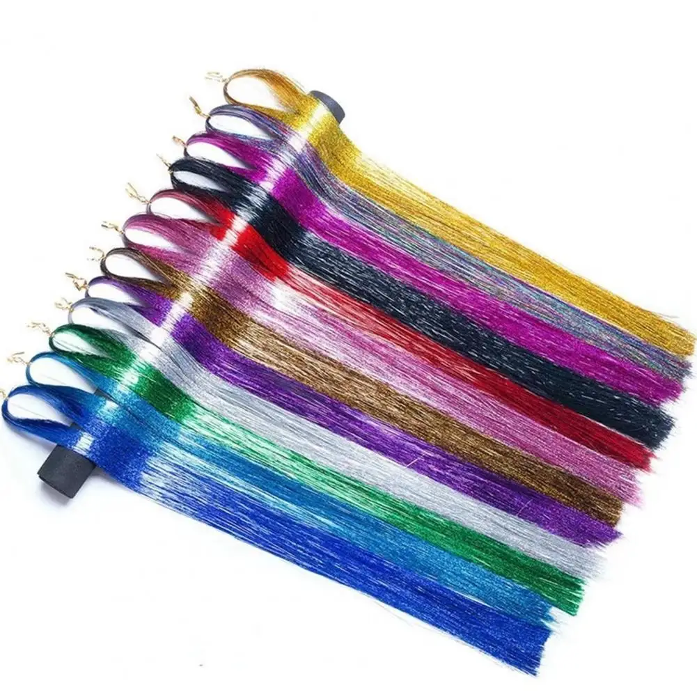 

Hair Extensions 1 Set Delicate Plier Colorful 12 Mixed Colors Hair Extension Tinsel Kit Hairdressing Accessories