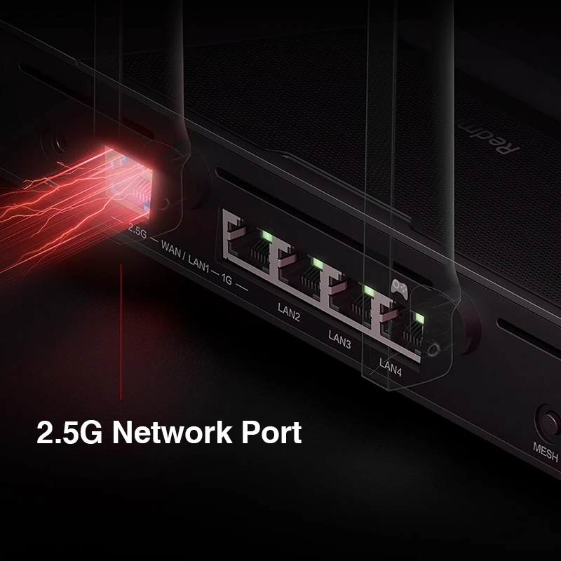 2022 Xiaomi Redmi маршрутизатор AX5400 игровой WiFi6 512 Мб Qualcomm IPQ5018 CPU сетчатый ретранслятор