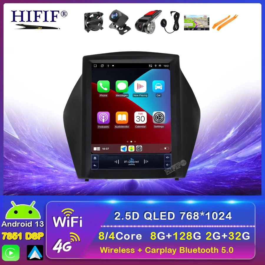 2Din Android автомобильный стерео радио мультимедийный видеоплеер для Hyundai Tucson 2 LM IX35