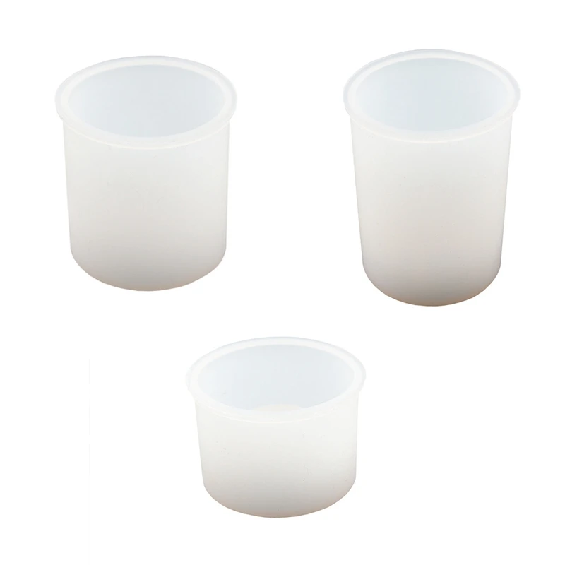 

3 размера цилиндрические формы для свечей, силиконовые для изготовления свечей, форма для свечей из смолы, формы для литья под эпоксидную см...