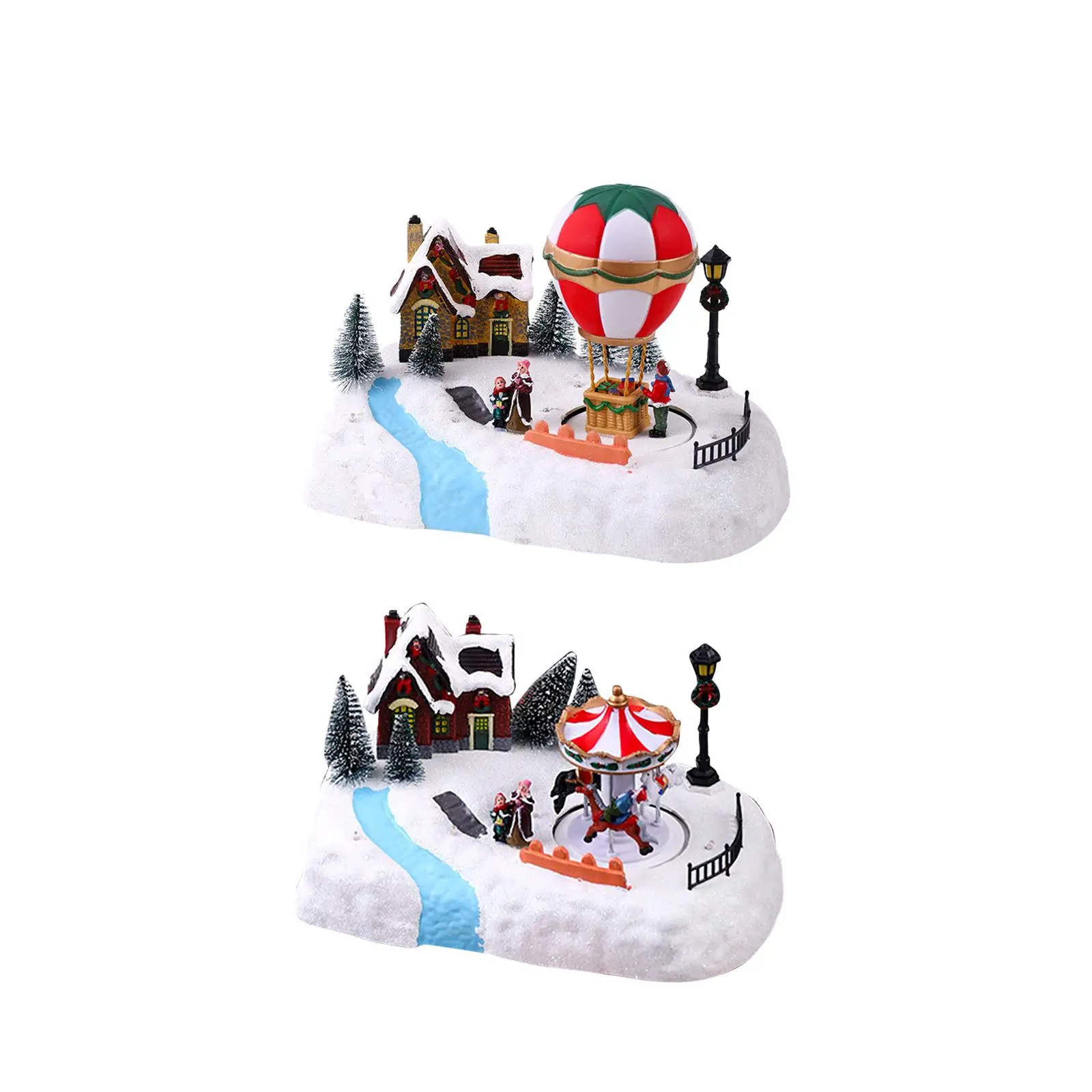 

LED Lighting Resin Statue Music Playing Decors Sculpture for Xmas Home Party