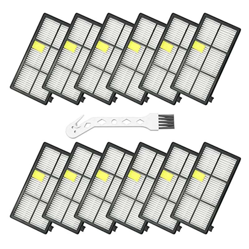 

12PCS Hepa Filters Replacement For Irobot Roomba 800 And 900 Series Vacuum For Roomba 870/871/880/980/990