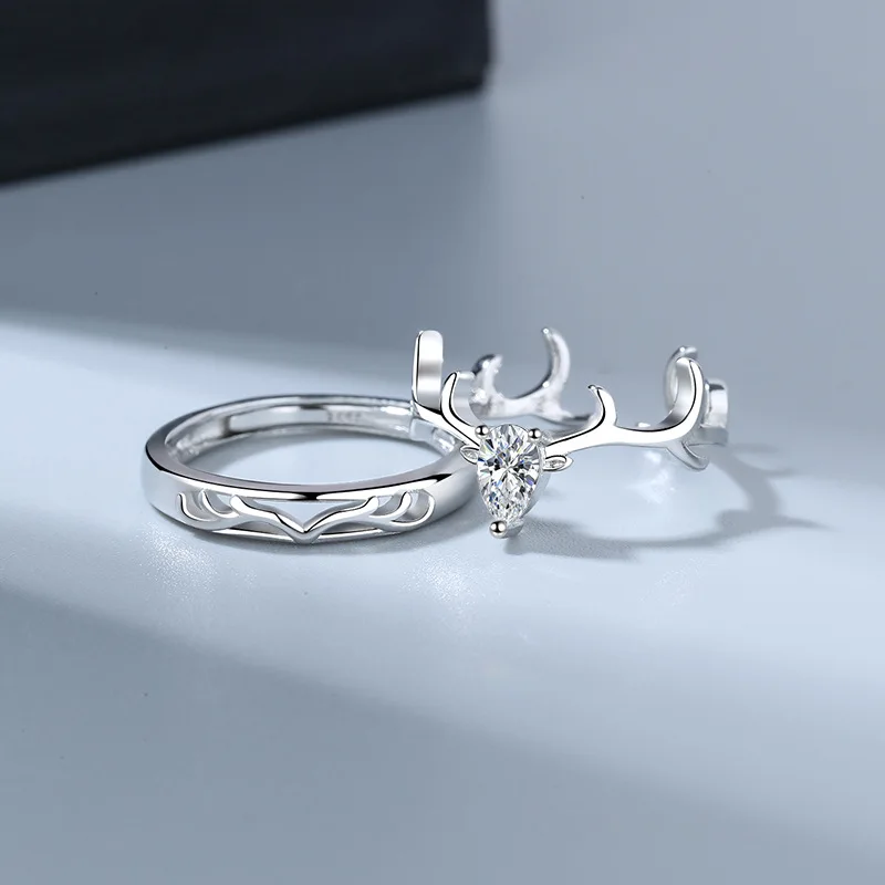 Новинка креативное женское кольцо из серебра S925 пробы в форме оленя роскошное