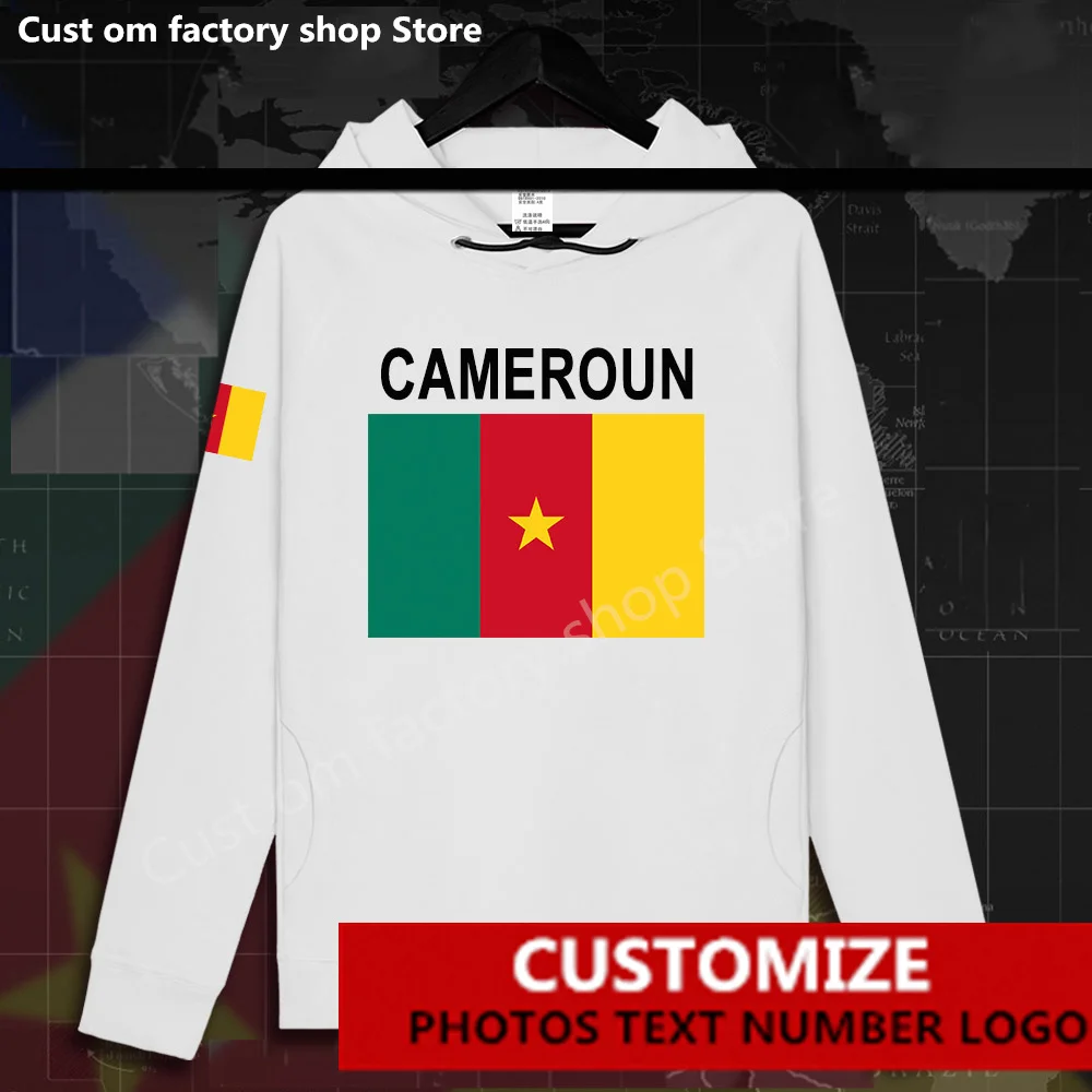 

Cameroon CMR Cameroun Cameroonian Hoodie Custom Jersey Fans DIY Name Men Women High Street Fashion Hip Hop Loose Casual Hoodies