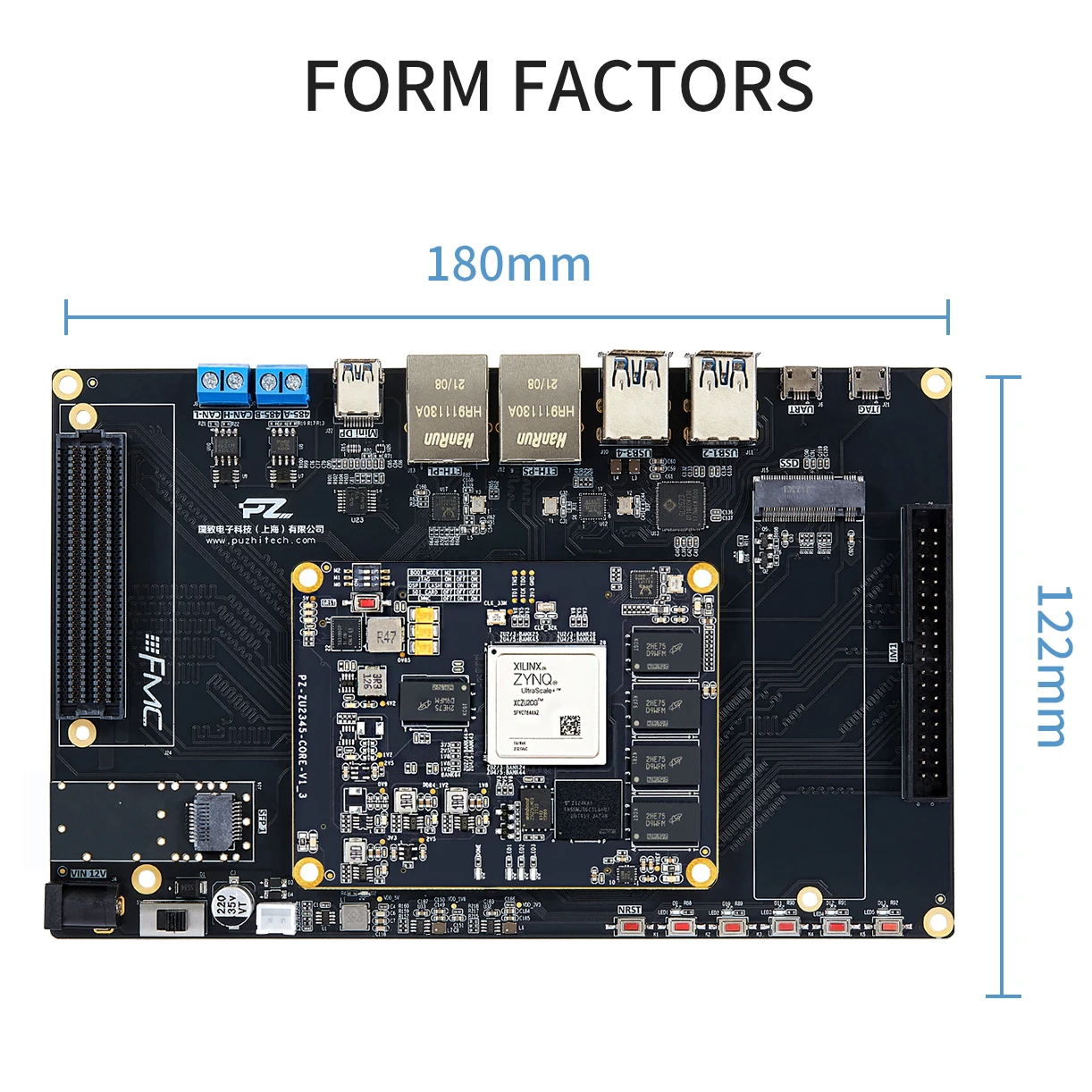 Puzhi PZ-ZU2CG-FL-KFB оценочный комплект Xilinx ZYNQ UltraScale + fpga макетная плата компьютер с одной