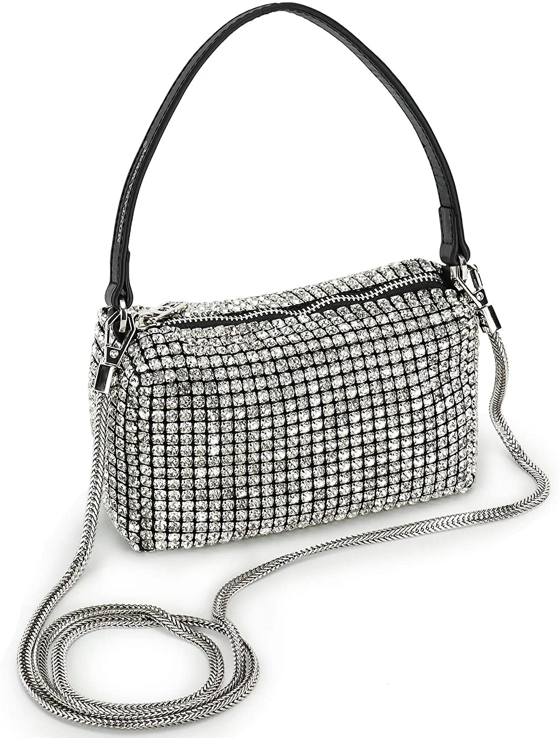 

New in Diamond Chain Bag Crystal Rhinestone Crossbody Bags for Women Bling Purse Mini Handbag Clutch Evening Party Bags