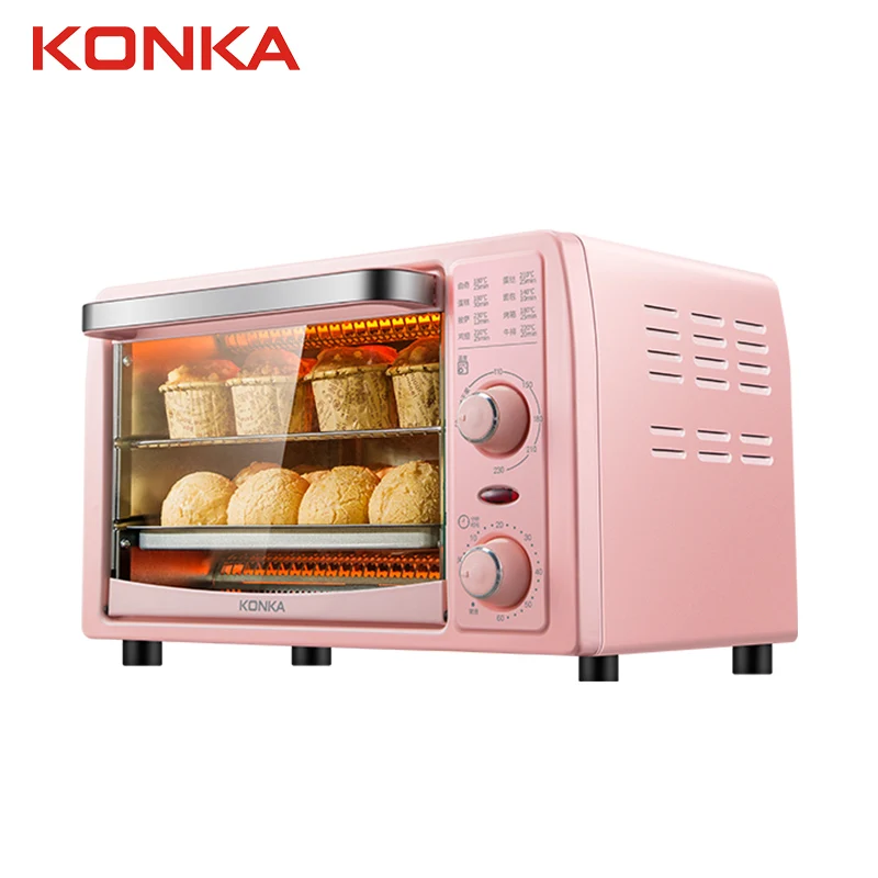 

Электрическая духовка KONKA 13 л, многофункциональная сковорода для выпечки, бытовая хлеб, пицца, выпечка