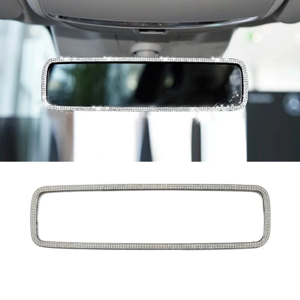 

Для Mercedes Benz E Class W213 2016-2019 внутренняя отделка заднего вида наклейка искусственный кристалл Алмазная наклейка