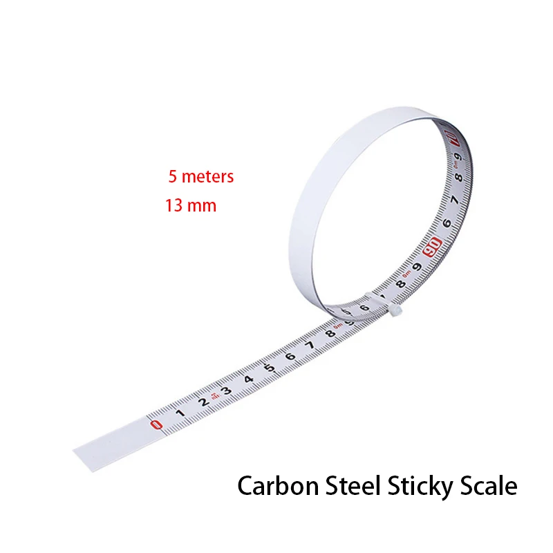 

Stainless Steel Miter Track Tape Measure Self Adhesive Metric Scale Ruler Rust-Proof Durable And Wear-Resistan Ruler 1-5m