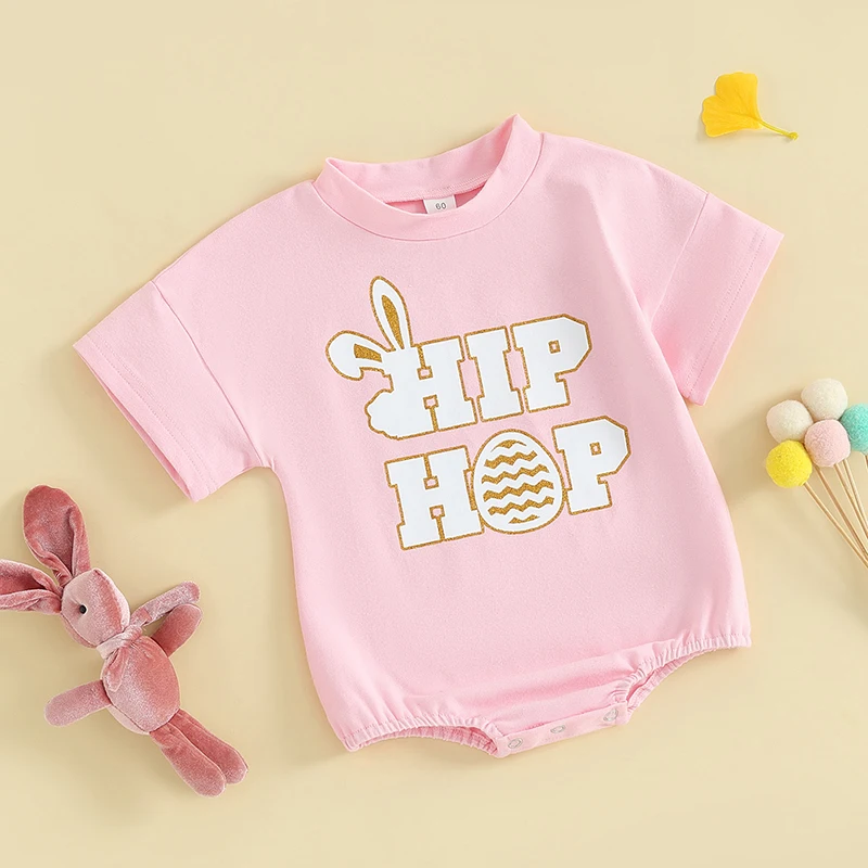 Пасхальный костюм унисекс для маленьких мальчиков и девочек боди с круглым