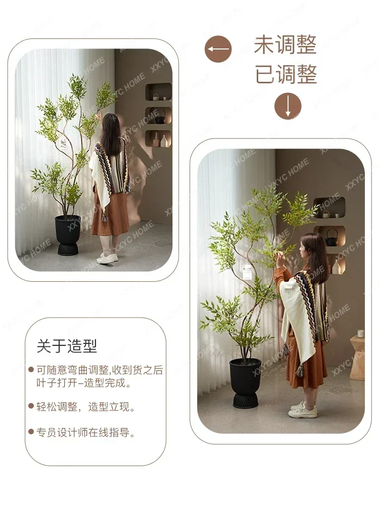 Украшение общий Nandina свет роскошное элитное растение пол в гостиной бонсай