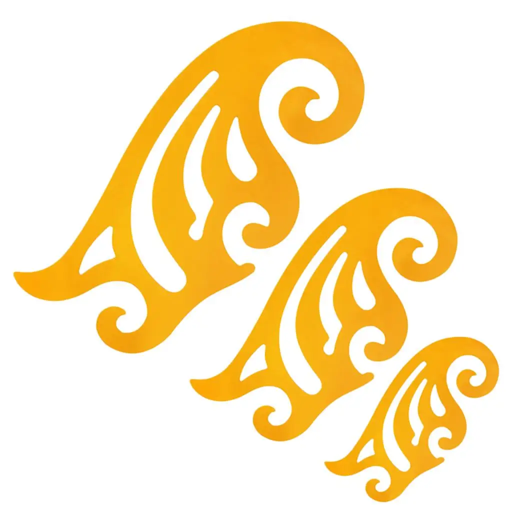 

Пластиковые трафареты французской линейки, 3 шт.