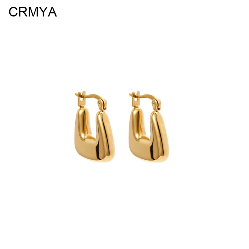 

CRMYA Gold Plated Dangle Earrings For Women Trendy Piercing Lock Female Dangle Earrings 2023 Jewelry Accessories Wholesale