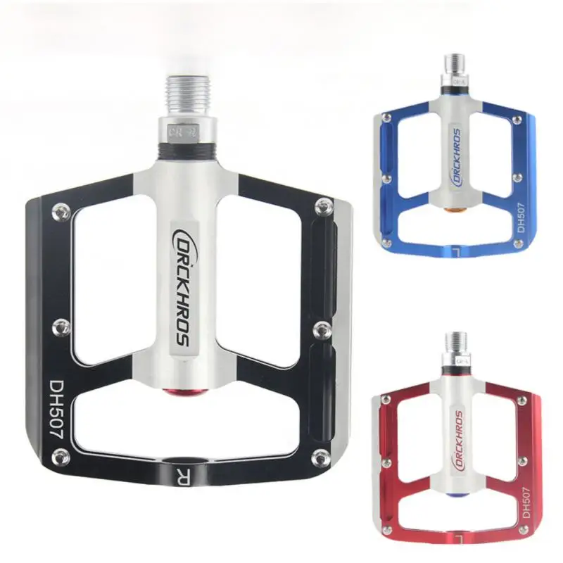 

Ultralight Aluminum Alloy Bicycle Pedals For Rockbros Shoes Cross-country Bearing 3-bearing Bicycle Pedal Road Bike Accessories