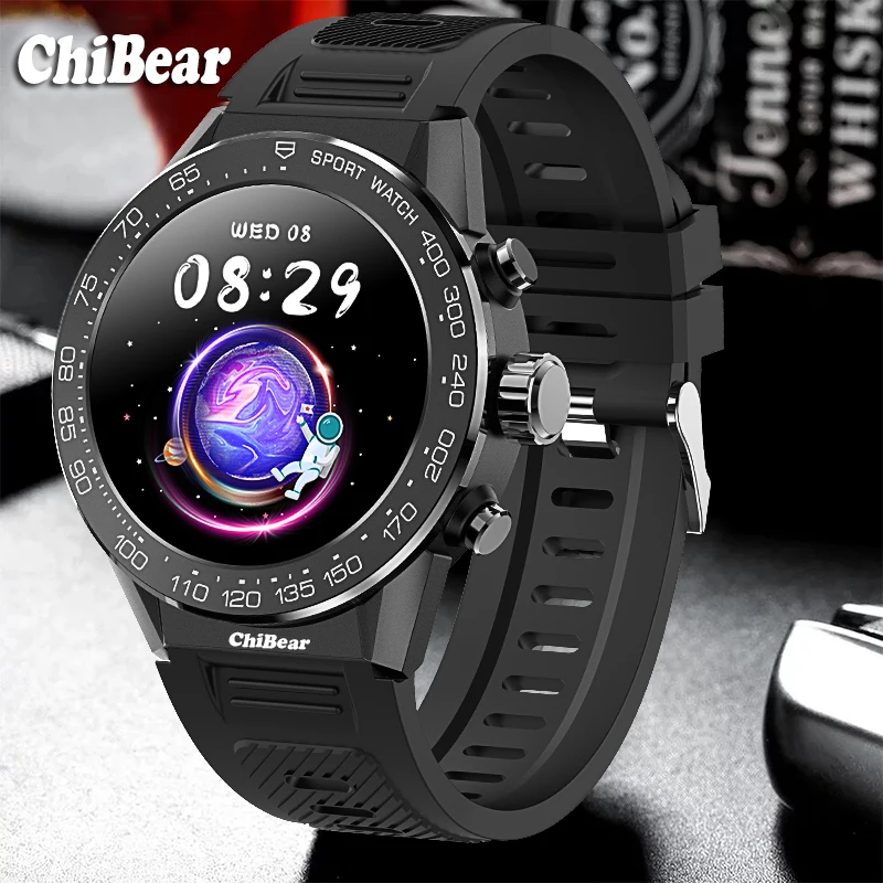 

Новинка 2022, умные часы с вызовом Bluetooth для мужчин, экран 1,32 дюйма AMOLED 360*360 HD, большой аккумулятор 450 мАч, спортивные водонепроницаемые умные ча...