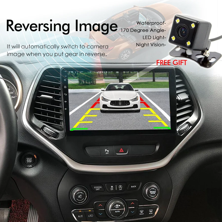 128 ГБ ПЗУ Android 12 Радио для Jeep Cherokee 5 KL 2013-2018 GPS Стерео Автомобильный Мультимедийный