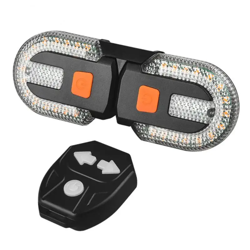 

Remote Control Bike Signal Lamp Abs Shell Bicycle Accessories Detachable Convenient Mountain Bike Steering Lamp Bicycle Light