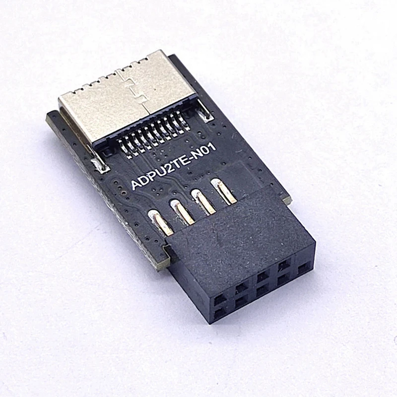 Материнская плата USB2.0 9Pin в разъем TYPE-C A-KEY Передний коннектор Конвертер Адаптер заголовка интерфейса USB3.2 TYPE-E.