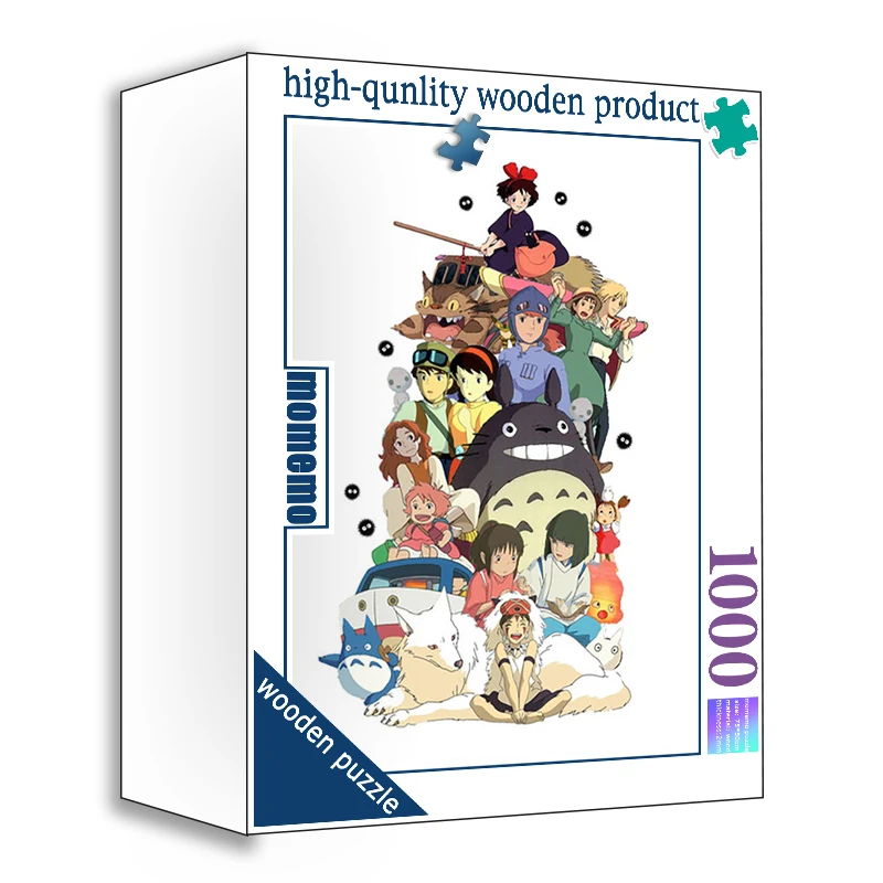 

Hayao Miyazaki Animation Jigsaw Puzzle 1000 Pieces Spirited Away Totoro Cartoon Character Puzzles Kids adults Game Toys