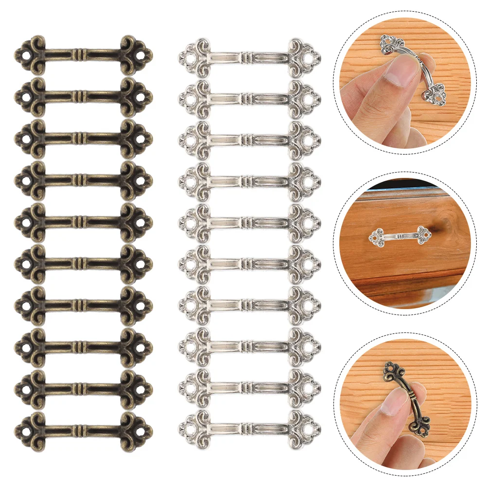 

Handles Drawer Minibox Knobs Cabinet Pulling Alloy Handlesmall Vintage Accessories Jewelry Cabinets Wooden Drawers Kitchen