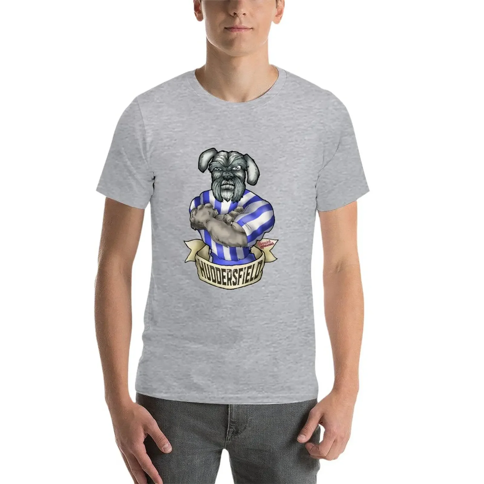 Huddersfield Town Terrier футболка-талисман на заказ графические заготовки футболки для