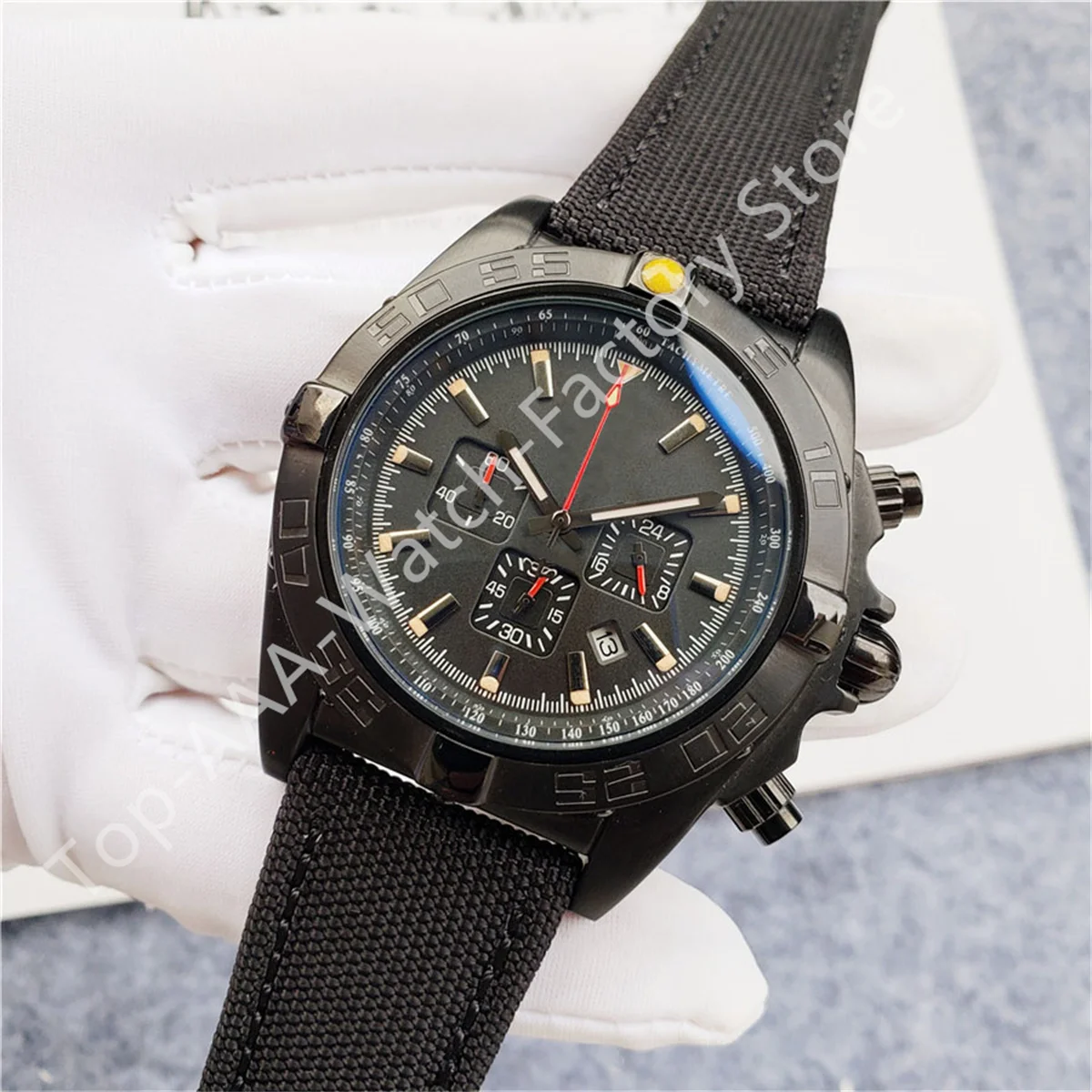 

Brand New Breit121 Man Quartz Watch Luxury Sport Top AAA Quality Casual 46mm Water Proof Leather Starp Bussiness Wristwatch