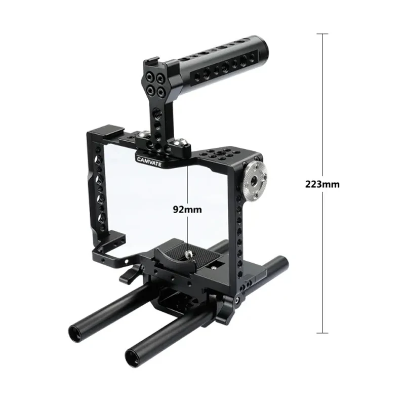 Клетка для камеры CAMVATE с верхней ручкой и двойным стержнем 15 мм Sony a7 II a7R a7S III A7r4 a9