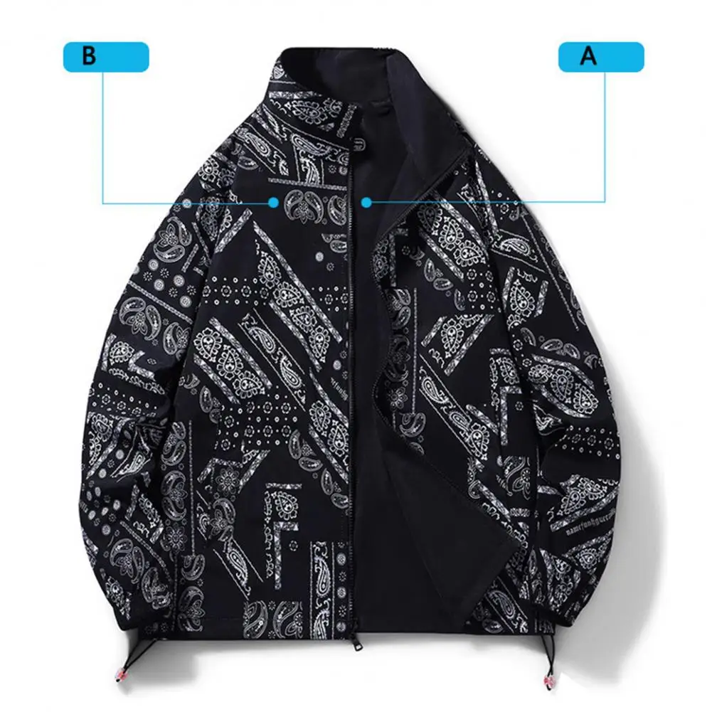 

Куртка мужская двусторонняя с регулируемыми манжетами и отворотами