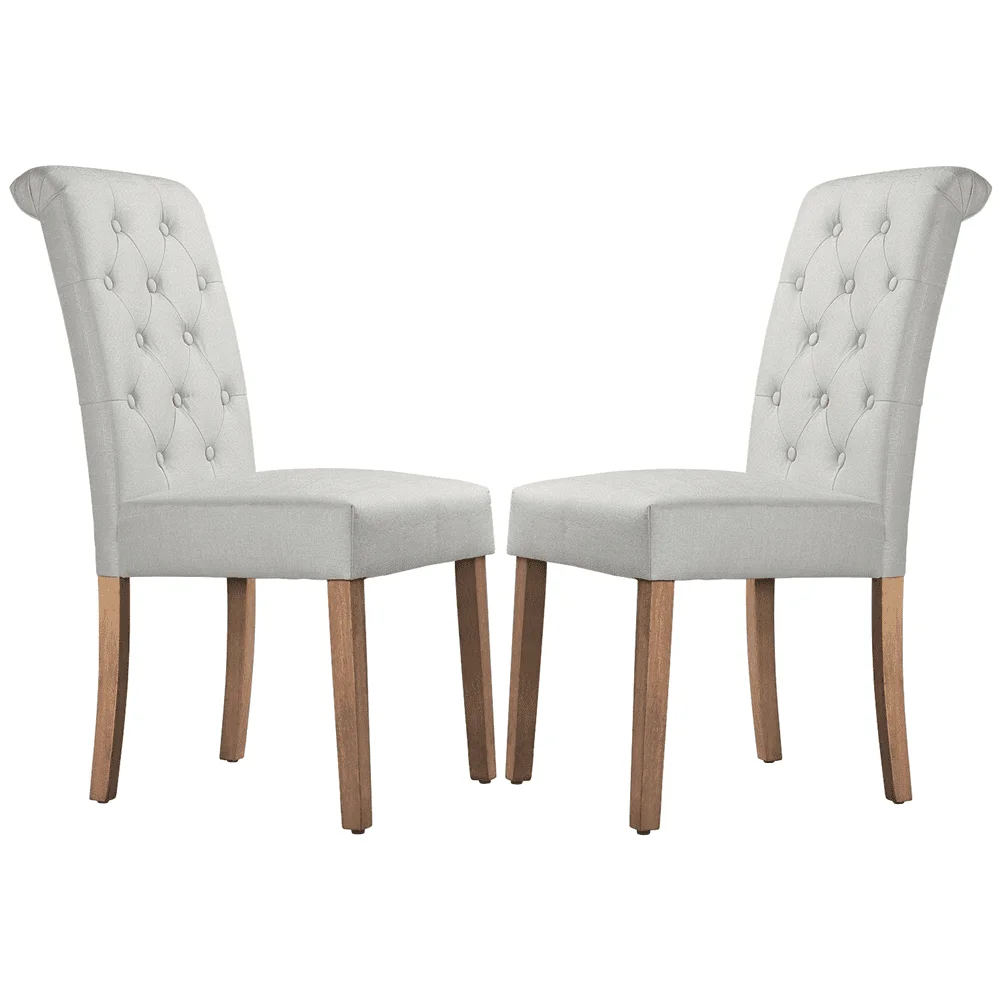 

2pcs Modern Dining Chair for Restaurants, Beige
