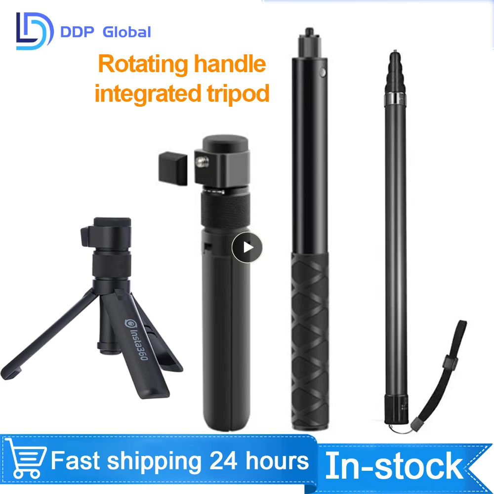 

Accessories Sport Selfie Stick Bullet Time Monopod Rotation Handle Tripod For Insta 360 X3 / One Rs / One X2 New Invisible 2023
