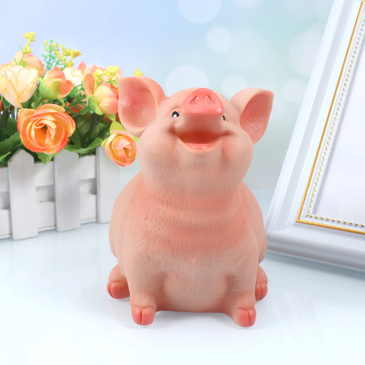 

Cake Decorating Coin Bank Boy Baby Toys Animal Saving Box Resin Figurine