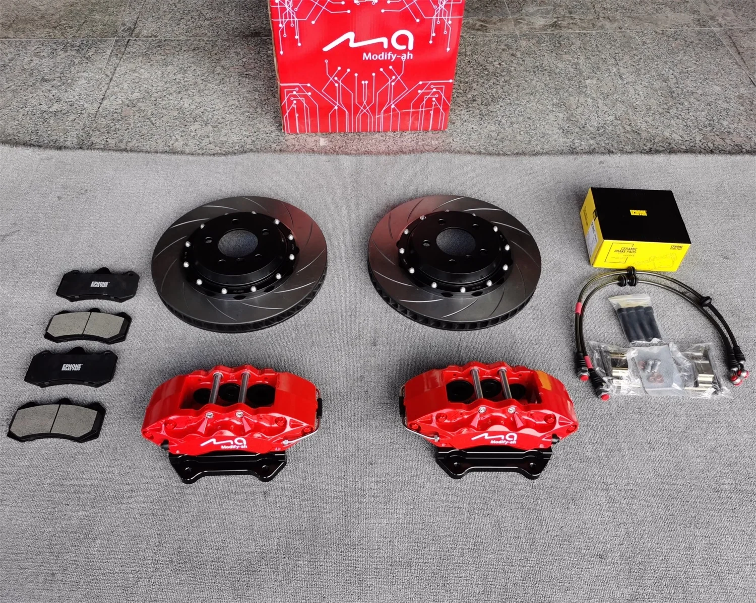 EDDYSTAR высокая прочность 18 Zoll Felge Vorne Großer 6 Kolben Bremssattel Mit 355*32mm Scheibe для BMW 3er F35