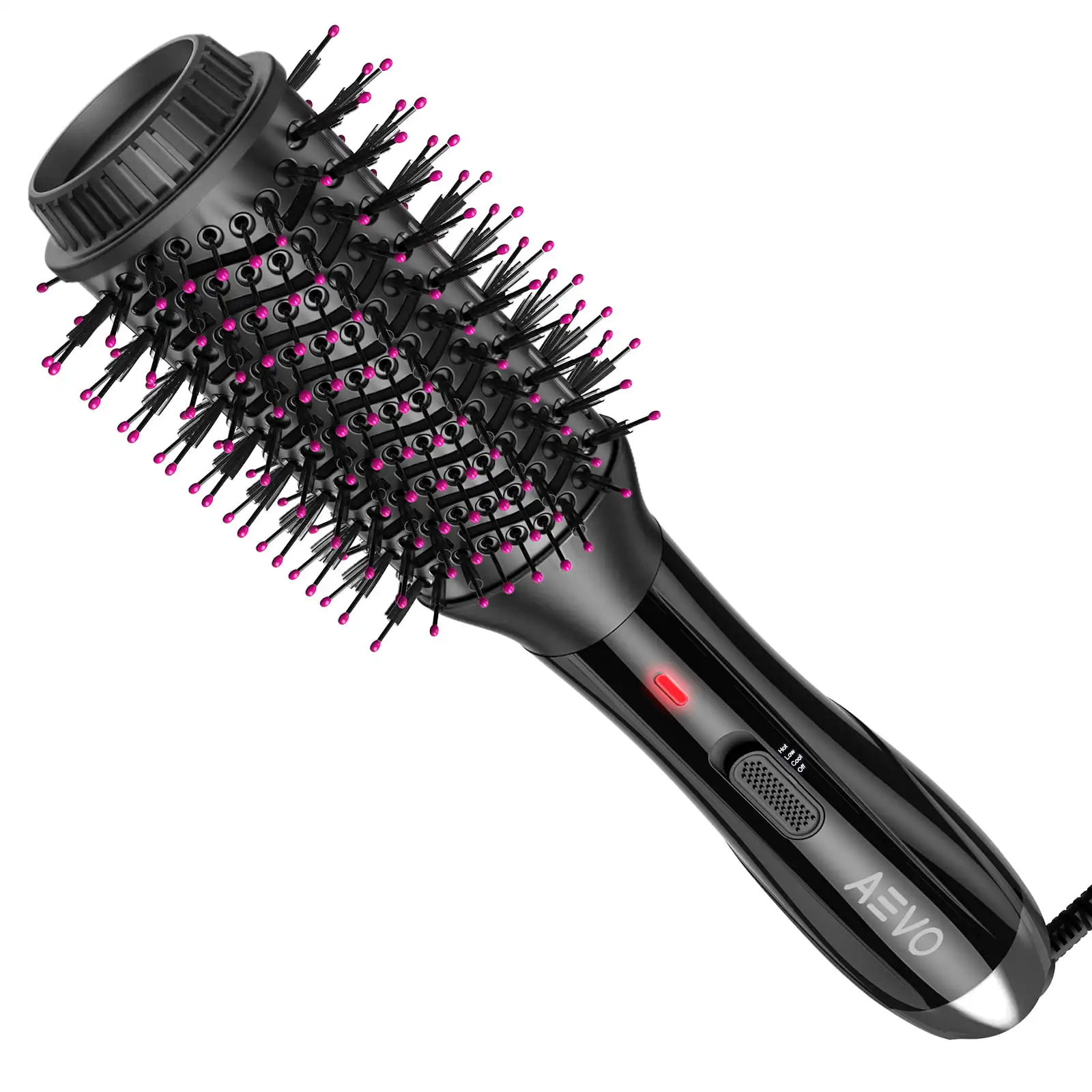 Hair Dryer and Volumizer 3 in 1 Hot Air Brush Anti-Scald Negative Ionic Technology Styler Hair Straightener Brush for Drying Str