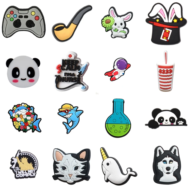 

Shoes Accessories Men Kids Wholesale Bulk Girl Shoe Charms Para Pins Packs Gifts Set Jeans Decorations for Crocs Boy Women Charm