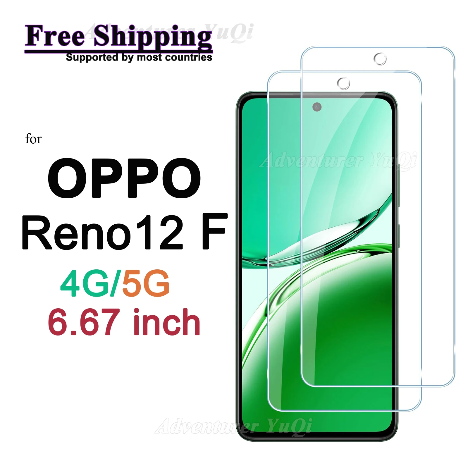 Защитная пленка для экрана OPPO Reno12 F 4G 5G 6 67 дюйма закаленное стекло HD кристально